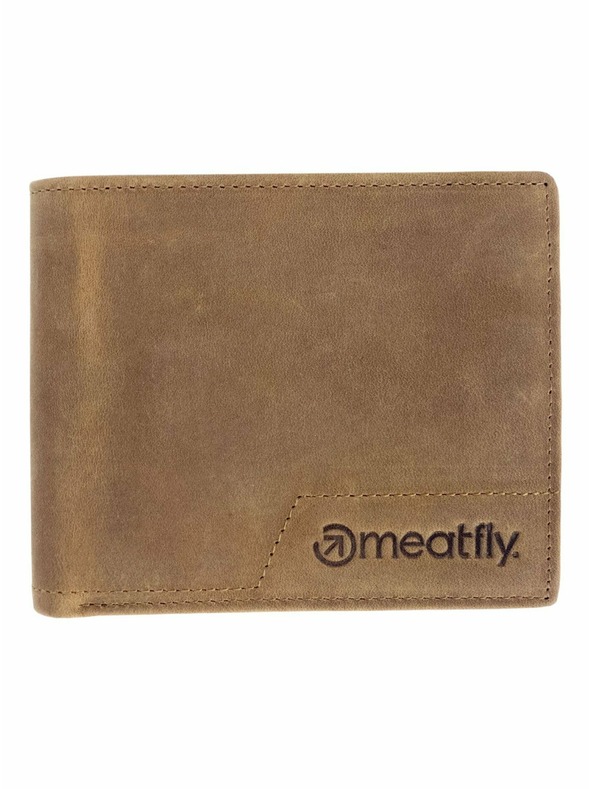 Meatfly Meatfly kožená peněženka Eliot Premium Oak | Hnědá | Velikost