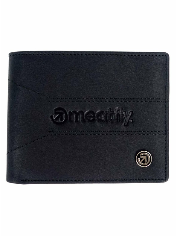Meatfly Meatfly kožená peněženka Zac Premium Black | Černá | Velikost