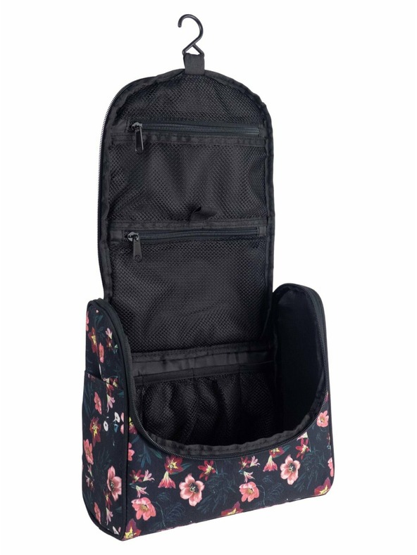 Meatfly Meatfly toaletní taška Cara Hibiscus | Černá | Velikost