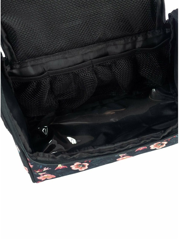 Meatfly Meatfly toaletní taška Cara Hibiscus | Černá | Velikost