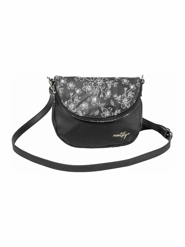 Meatfly Meatfly kabelka Shea Blossom Black | Černá | Objem 1,5 L