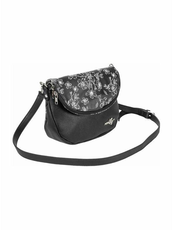 Meatfly Meatfly kabelka Shea Blossom Black | Černá | Objem 1,5 L