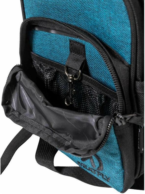 Meatfly Meatfly pánská kabelka Hardy Petrol Heather | Modrá | Objem 1,5 L