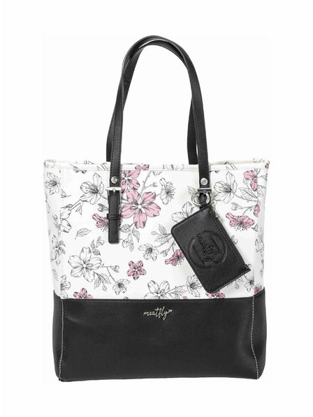 Meatfly Meatfly kabelka Slima Blossom White | Bílá | Objem 12 L