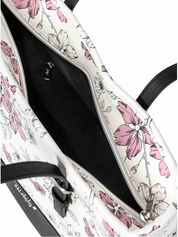 Meatfly Meatfly kabelka Slima Blossom White | Bílá | Objem 12 L