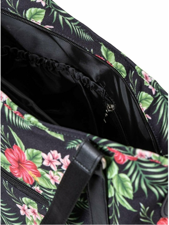 Meatfly Meatfly dámská kabelka Insanity Tropical Black | Černá | Objem 11 L