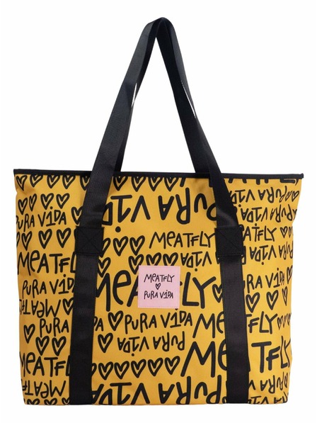 Meatfly Meatfly plážová kabelka X Pura Vida Skye Yellow/Black | Žlutá | Velikost