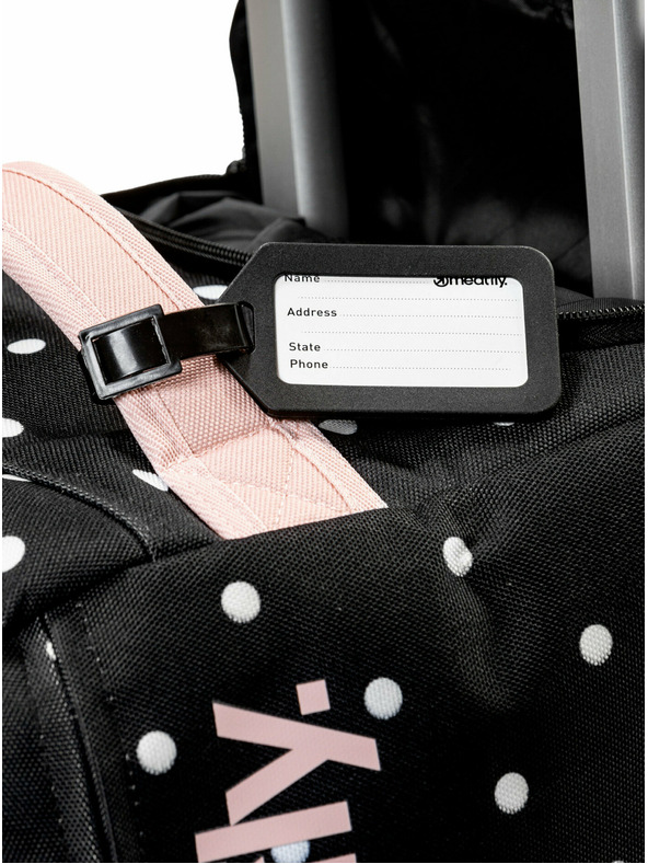 Meatfly Meatfly cestovní taška Gail White Dot/Powder Pink 42 L | Bílá | Objem 42 L