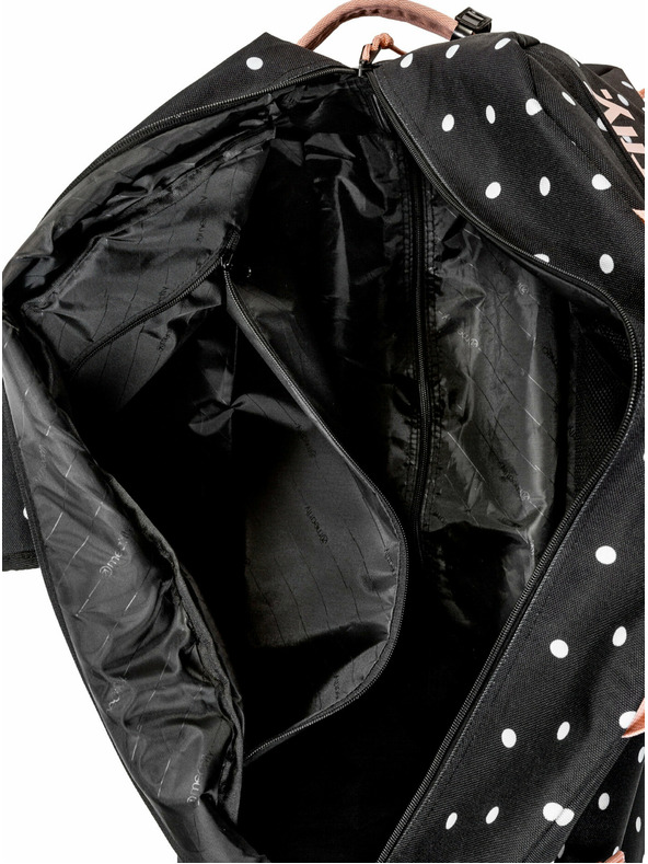Meatfly Meatfly cestovní taška Gail White Dot/Powder Pink 42 L | Bílá | Objem 42 L