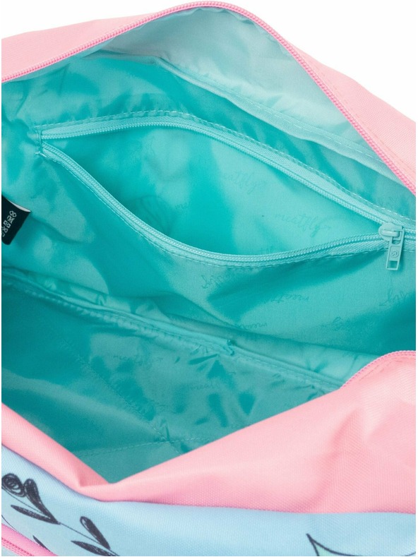 Meatfly Meatfly cestovní taška X Pura Vida Mavis Mint Flowers | Modrá | Objem 26 L