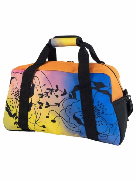 Meatfly Meatfly cestovní taška X Pura Vida Mavis Peach Flowers | Růžová | Objem 26 L
