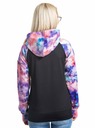 Meatfly Meatfly dámská technická mikina Alisha Peach Aquarel/Black | Růžová | Velikost