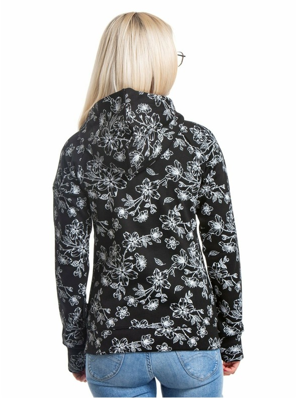 Meatfly Meatfly dámská technická mikina Alisha Blossom Black | Černá | Velikost