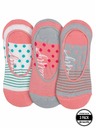 Meatfly Meatfly ponožky Low Socks Triple Pack Grey Stripe | Šedá | Velikost
