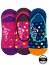 Meatfly Meatfly ponožky Low Socks Triple Pack Navy / Fuchsia | Fialová | Velikost
