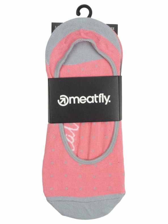 Meatfly Meatfly ponožky Low Socks Triple Pack Grey Dots | Šedá | Velikost