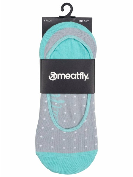 Meatfly Meatfly ponožky Low Socks Triple Pack Blue Dots | Modrá | Velikost