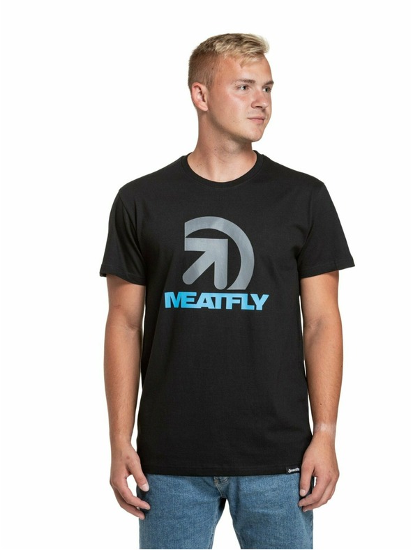Meatfly Meatfly pánské tričko Dais Black | Černá | Velikost