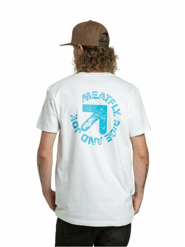 Meatfly Meatfly pánské tričko Arrow White | Bílá | Velikost