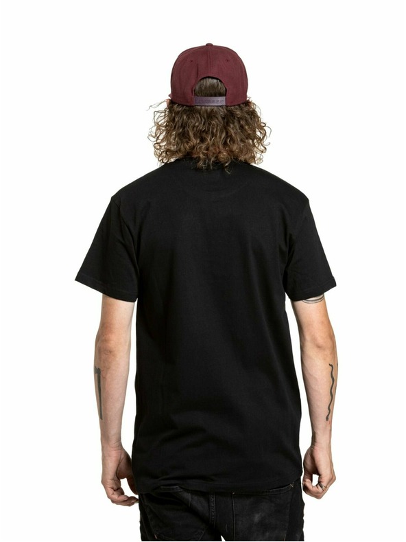 Meatfly Meatfly pánské tričko Stencil Black | Černá | Velikost