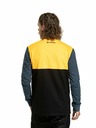Meatfly Meatfly pánské tričko s dlouhým rukávem Harvey Deep Yellow/Navy Heather | Žlutá | Velikost