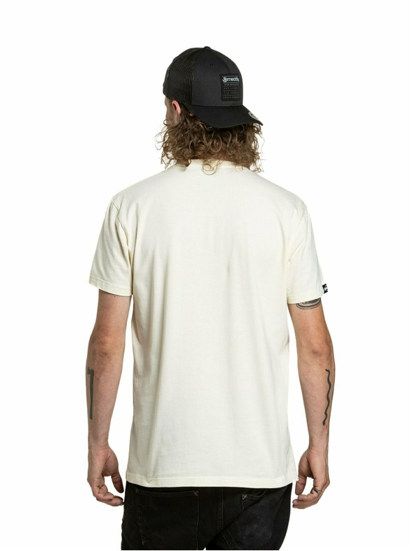 Meatfly Meatfly pánské tričko Revital Cream | Bílá | Velikost