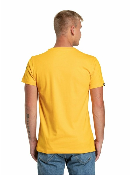 Meatfly Meatfly pánské tričko Racing Spirit Deep Yellow | Žlutá | Velikost S | 100% bavlna