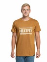 Meatfly Meatfly pánské tričko Rele Gold Brown | Hnědá | Velikost