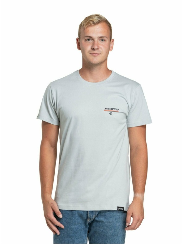 Meatfly Meatfly pánské tričko Racing Spirit Stone | Hnědá | Velikost S | 100% bavlna