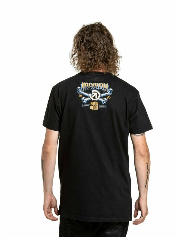 Meatfly Meatfly pánské tričko Crossbones Black | Černá | Velikost