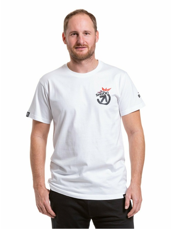 Meatfly Meatfly pánské tričko Big Shock Teamup White | Bílá | Velikost