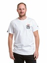 Meatfly Meatfly pánské tričko Big Shock Teamup White | Bílá | Velikost