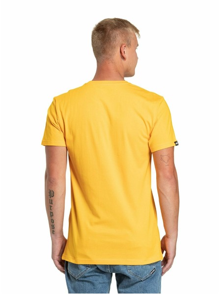 Meatfly Meatfly pánské tričko Dais Deep Yellow | Žlutá | Velikost