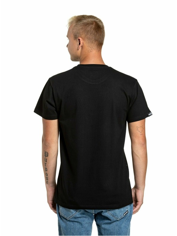 Meatfly Meatfly pánské tričko Rele Blue/Black | Černá | Velikost