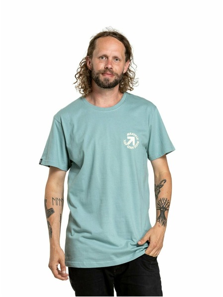 Meatfly Meatfly pánské tričko Arrow Dusty Mint | Modrá | Velikost