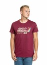 Meatfly Meatfly pánské tričko Racing Spirit Dark Wine | Červená | Velikost S | 100% bavlna