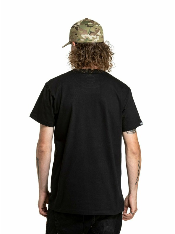 Meatfly Meatfly pánské tričko Revital Brown/Black | Hnědá | Velikost