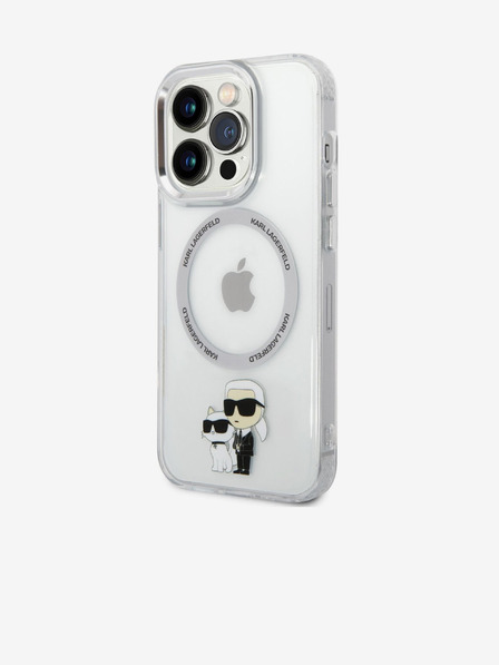 Karl Lagerfeld Karl Lagerfeld IML Karl and Choupette NFT MagSafe Zadní Kryt pro iPhone 14 Pro Max Transparent