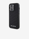 Karl Lagerfeld PU Quilted Pattern Zadní Kryt pro iPhone 15 Pro Max Black Karl Lagerfeld