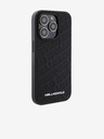 Karl Lagerfeld PU Quilted Pattern Zadní Kryt pro iPhone 15 Pro Max Black Karl Lagerfeld