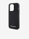 Karl Lagerfeld PU Quilted Pattern Zadní Kryt pro iPhone 15 Pro Max Black Karl Lagerfeld