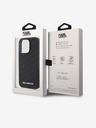 Karl Lagerfeld PU Quilted Pattern Zadní Kryt pro iPhone 15 Pro Max Black Karl Lagerfeld