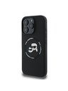 Karl Lagerfeld Karl Lagerfeld Liquid Silicone K&CH Heads MagSafe Zadní Kryt pro iPhone 16 Pro Black