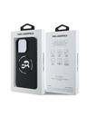 Karl Lagerfeld Karl Lagerfeld Liquid Silicone K&CH Heads MagSafe Zadní Kryt pro iPhone 16 Pro Black