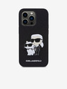 Karl Lagerfeld Karl Lagerfeld PU Saffiano Karl and Choupette NFT Zadní Kryt pro iPhone 14 Pro Black