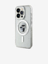 Karl Lagerfeld Karl Lagerfeld IML Glitter Karl and Choupette MagSafe Zadní Kryt pro iPhone 15 Pro Transparent