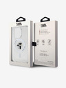 Karl Lagerfeld Karl Lagerfeld IML Glitter Karl and Choupette MagSafe Zadní Kryt pro iPhone 15 Pro Transparent