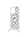Karl Lagerfeld Karl Lagerfeld IML Monogram Crossbody K&CH Heads MagSafe Zadní Kryt pro iPhone 14 Pro Max Transparent