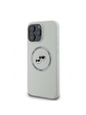 Karl Lagerfeld Karl Lagerfeld Liquid Silicone K&CH Heads MagSafe Zadní Kryt pro iPhone 16 Pro Beige