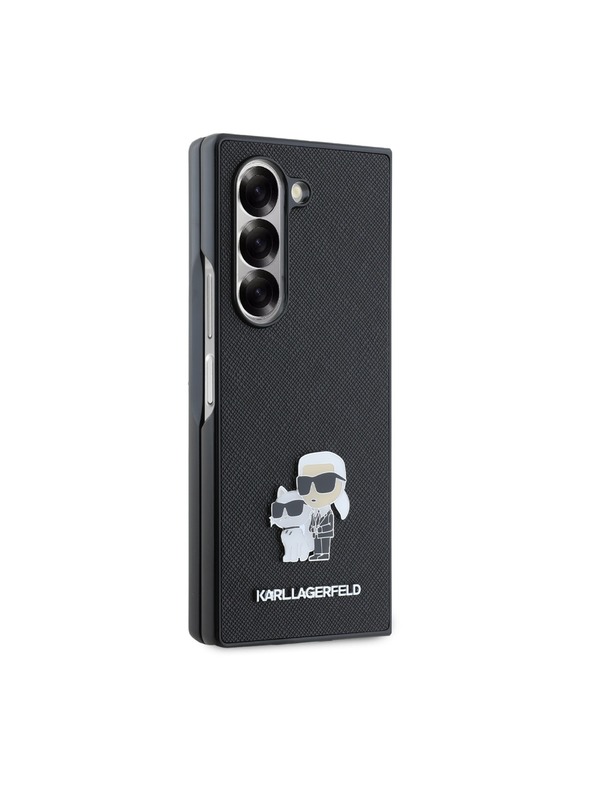 Karl Lagerfeld Karl Lagerfeld PU Saffiano Karl and Choupette Zadní Kryt pro Samsung Galaxy Z Fold 6 Black